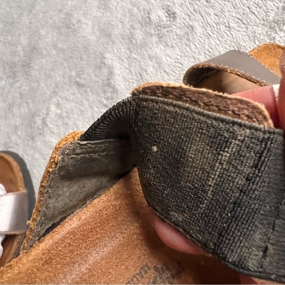 Naot  Michele Rhinestone Jewel Bejeweled Strappy Cork Comfort Sandal Silver Gray - Picture 10 of 15